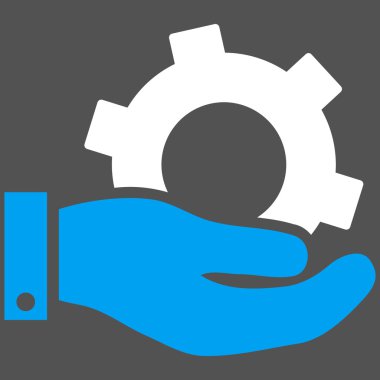 Hizmet düz vektör simgesi