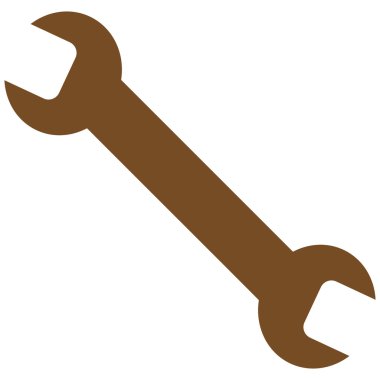 Wrench Flat Vector Symbol