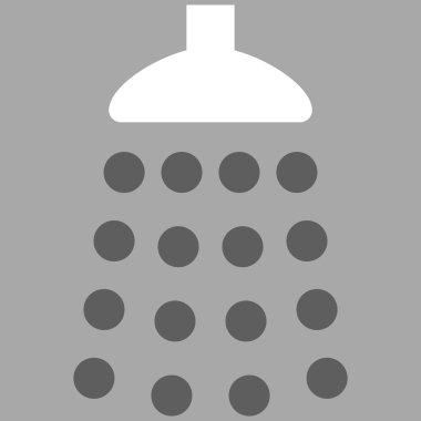 Duş düz vektör simgesi