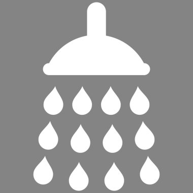 Duş düz vektör simgesi