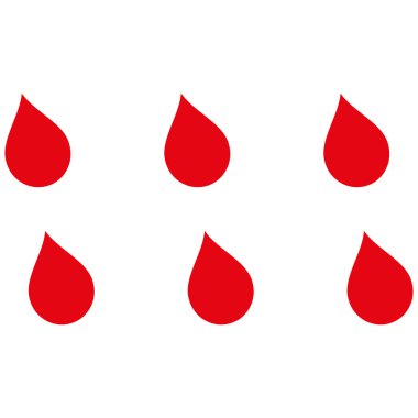 Damla düz vektör simgesi