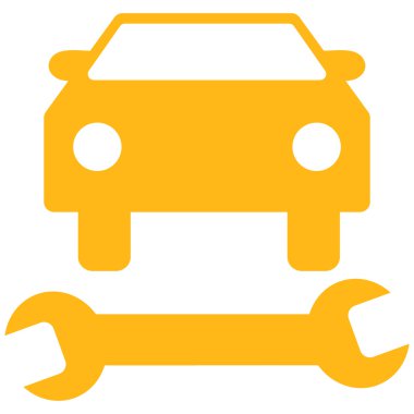Car Repair Flat Vector Symbol