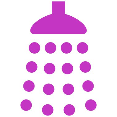 Duş düz vektör simgesi