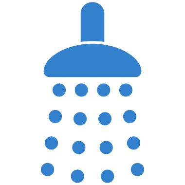 Duş düz vektör simgesi