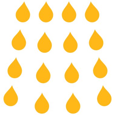 Damla düz vektör simgesi