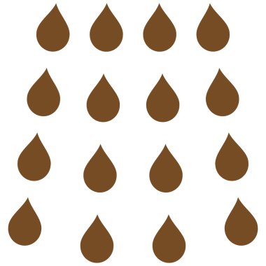 Damla düz vektör simgesi