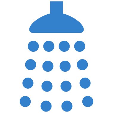 Duş düz vektör simgesi