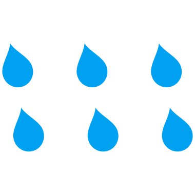 Damla düz vektör simgesi