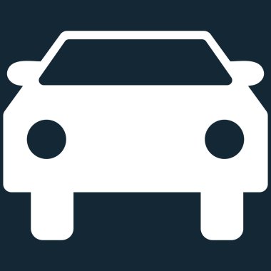 Araba düz vektör simgesi