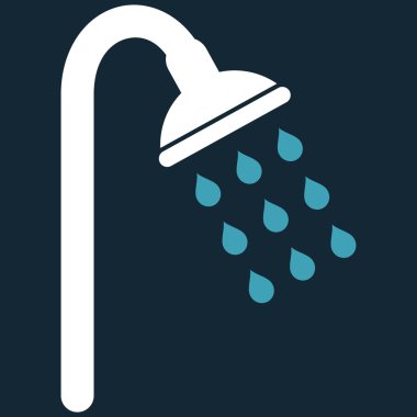 Duş düz vektör simgesi