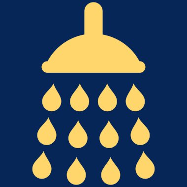 Duş düz vektör simgesi