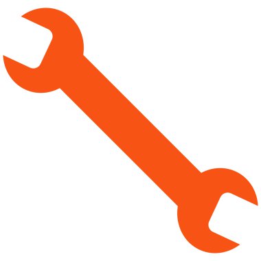 Wrench Flat Vector Symbol
