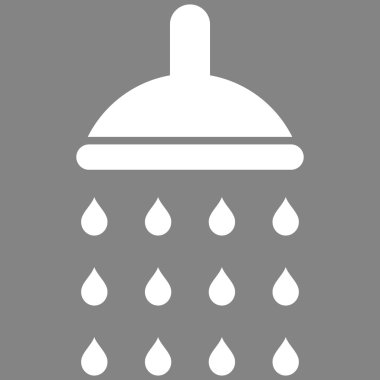 Duş düz vektör simgesi