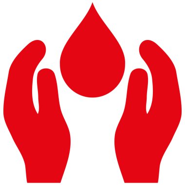 Su bakımı düz vektör simgesi