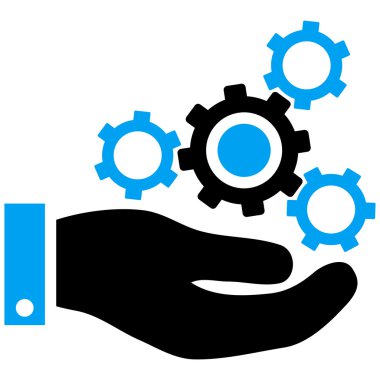 Mekanik Servisi düz vektör simgesi