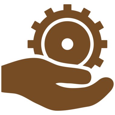 Geliştirme hizmet düz vektör simgesi