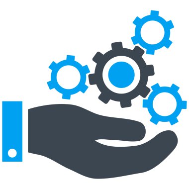 Mekanik Servisi düz vektör simgesi