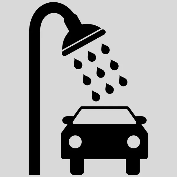 Símbolo de vetor plano de chuveiro de carro —  Vetores de Stock
