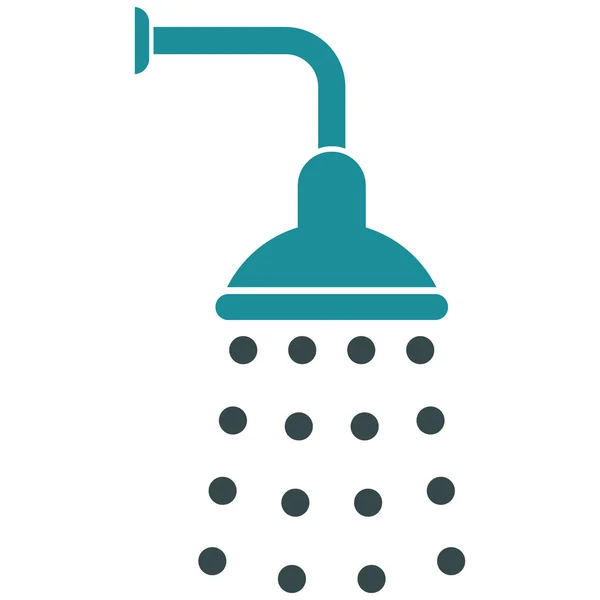 Simbol Vektor Rata Shower - Stok Vektor