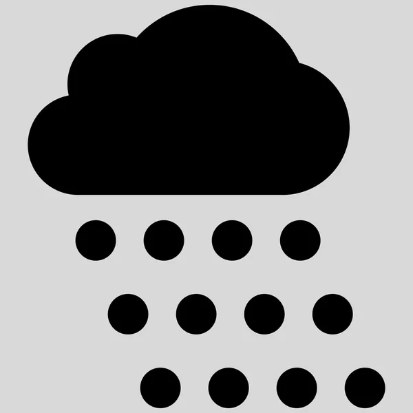 Simbolo vettoriale piatto nuvola di pioggia — Vettoriale Stock