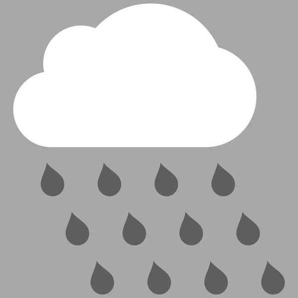 Nube de lluvia Símbolo vectorial plano — Archivo Imágenes Vectoriales