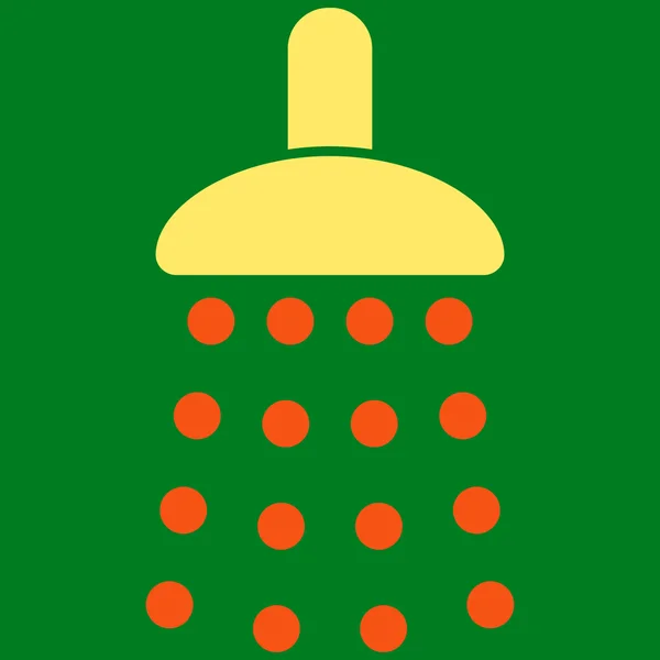 Symbole de vecteur plat de douche — Image vectorielle