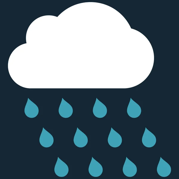 Símbolo de vetor plano de nuvem de chuva —  Vetores de Stock