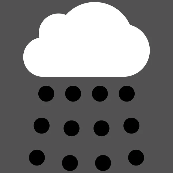 Symbole vectoriel plat nuage de pluie — Image vectorielle