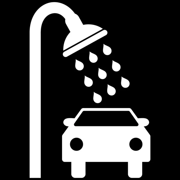 Símbolo de vector plano de ducha de coche — Archivo Imágenes Vectoriales
