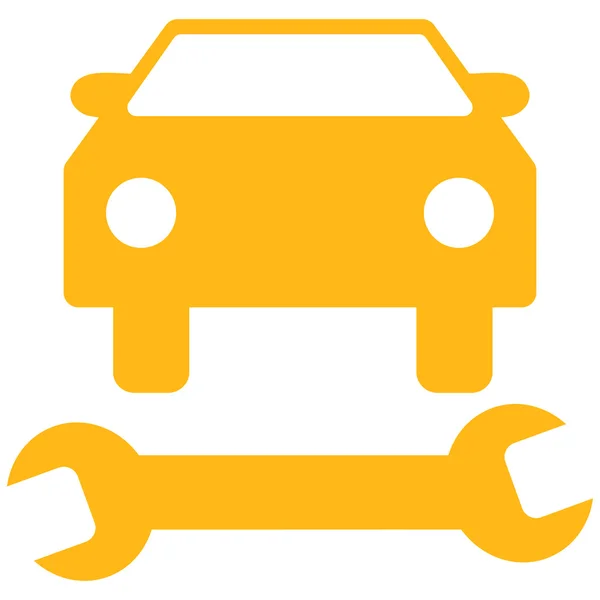 Car Repair Flat Vector Symbol — Stock Vector