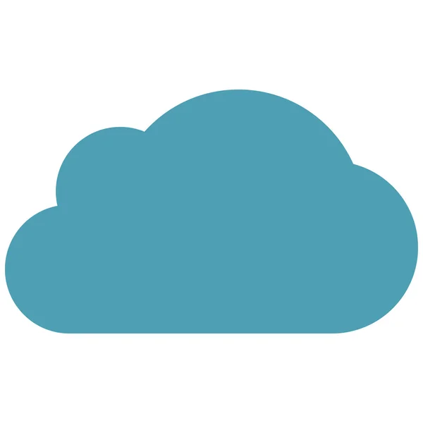 Cloud Flat Vector Symbol — Stok Vektör