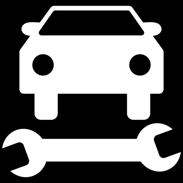 Symbole de vecteur plat de réparation de voiture — Image vectorielle