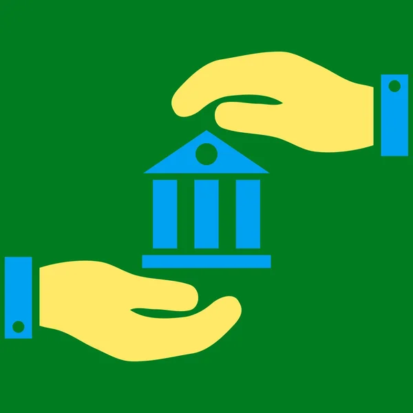 Bank Service płaskim Symbol wektor — Wektor stockowy