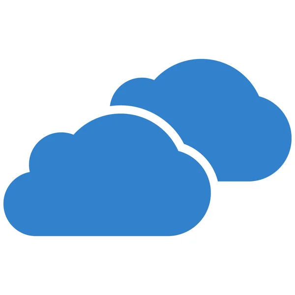 Simbolo vettoriale piatto delle nuvole — Vettoriale Stock