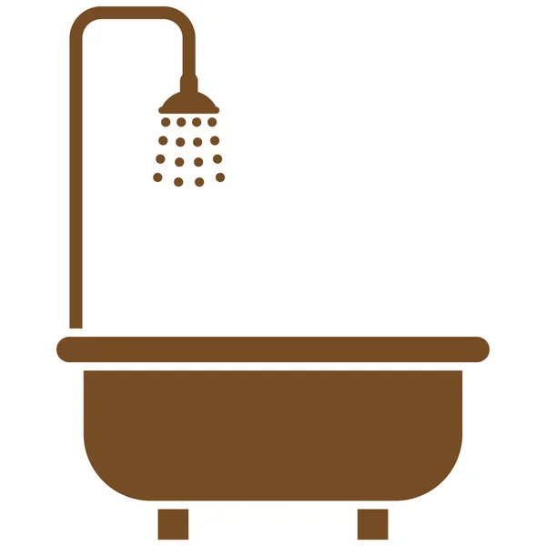 シャワー フラット ベクトル記号 — ストックベクタ