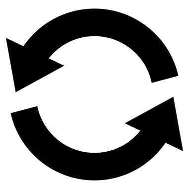 Düz vektör simgesini tazele