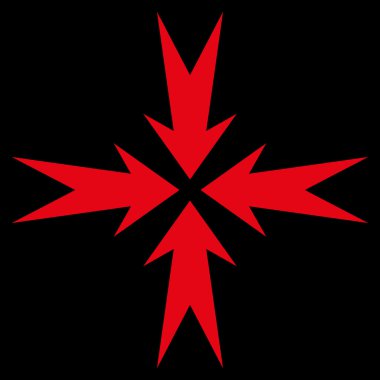 Sıkıştırma OK düz vektör simgesi