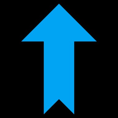 Düz vektör simge yukarı ok