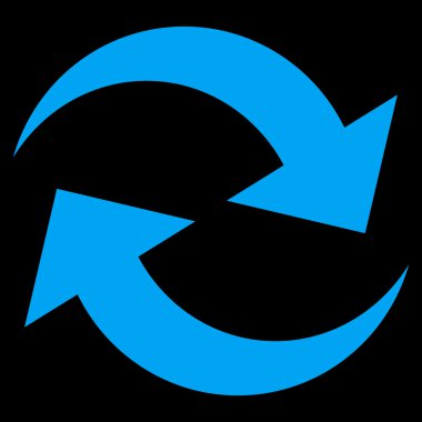 Oklar düz vektör simge Yenile