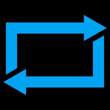 Vektör simge Exchange oklar düz