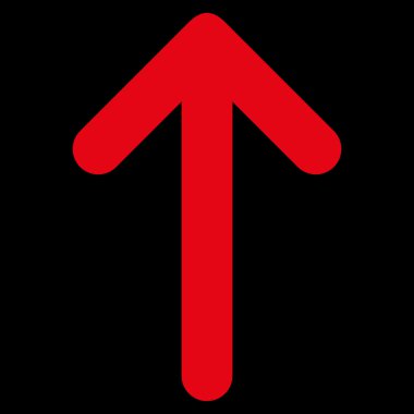 Düz vektör simge yukarı ok