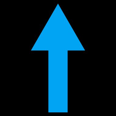 Düz vektör simge yukarı ok