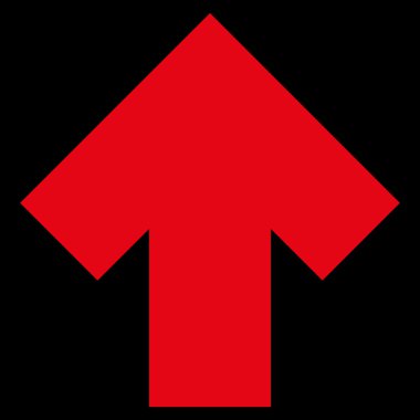 Düz vektör simge yukarı ok