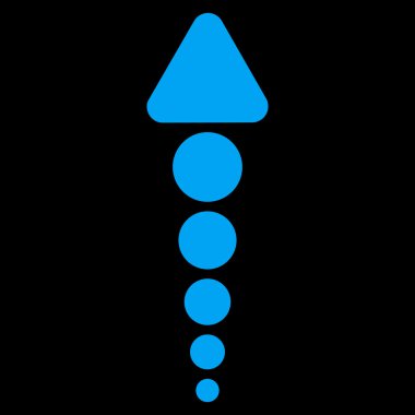 Düz vektör simge yukarı ok