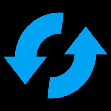 Vektör simge Exchange oklar düz