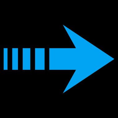 Sağ göndermek düz vektör simgesi