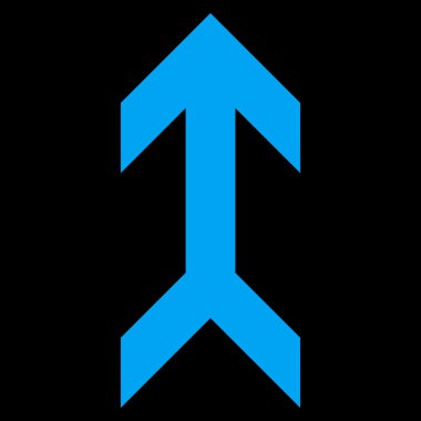 Düz vektör simge yukarı ok