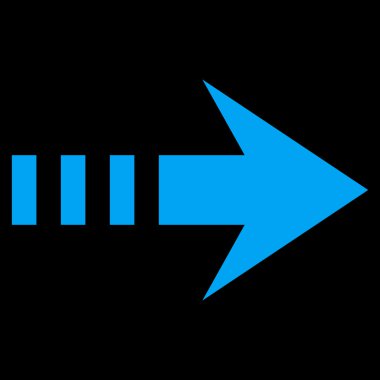 Sağ göndermek düz vektör simgesi