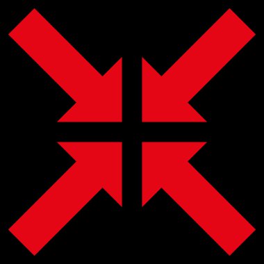 Basınç oklar düz vektör simgesi