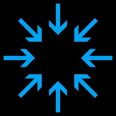 Basınç oklar düz vektör simgesi